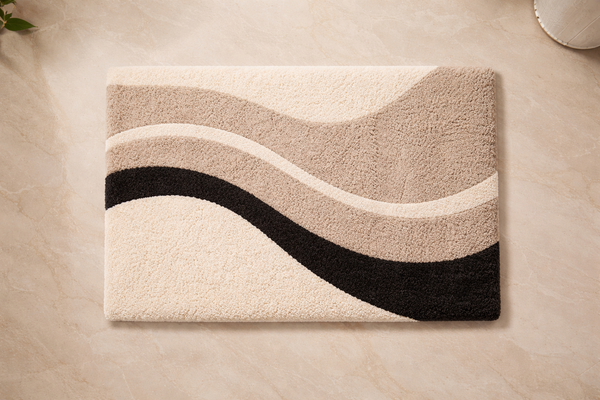Aurea Wave Tufted Bath Mat