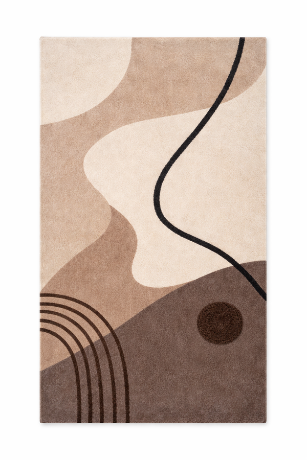 Noir Drift™ Tufted Bedside Rug