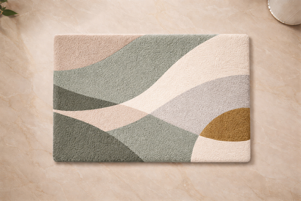 Serene Arc Tufted Bath Mat