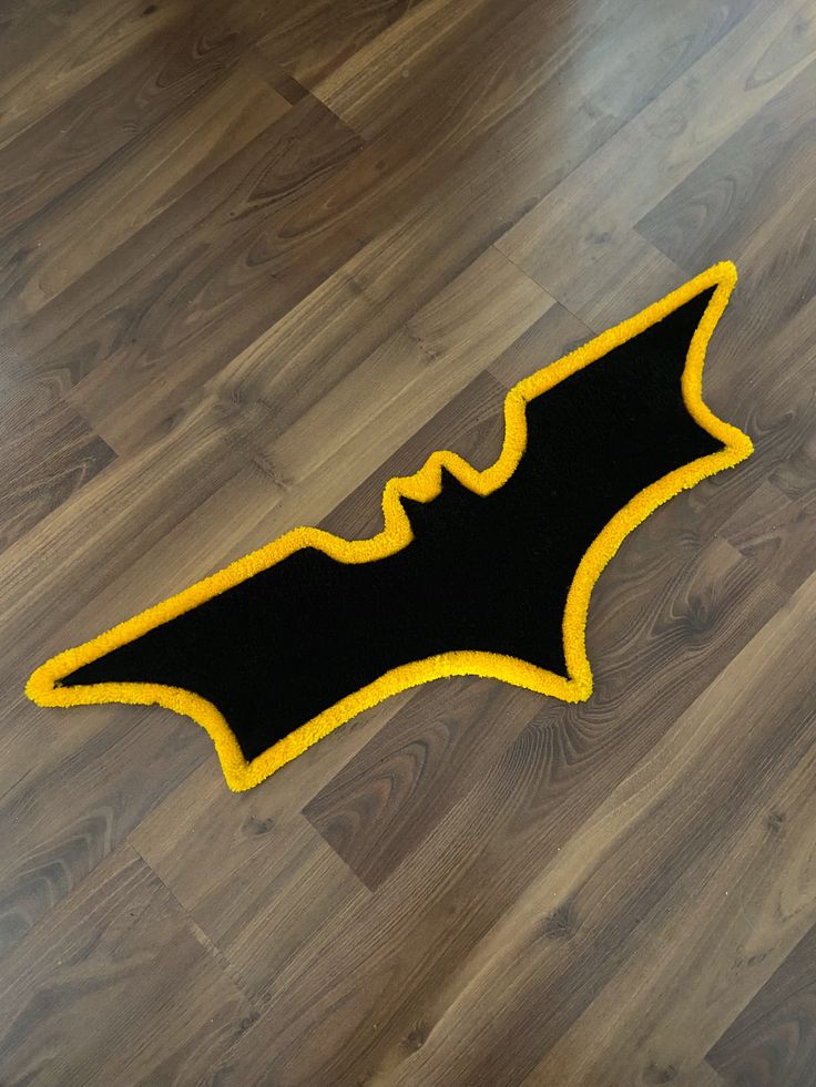 Dark Knight Bat Tufted Rug